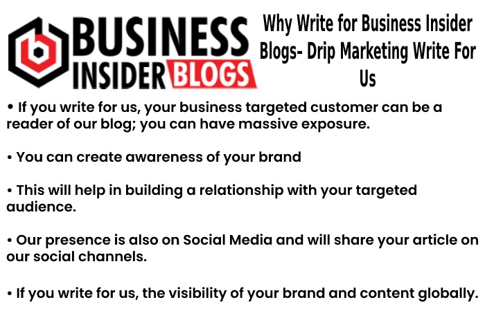 Why Write for Business Insider Blogs– Drip Marketing Write For Us