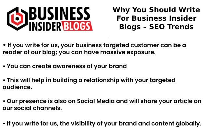 Why You Should Write For Business Insider Blogs – SEO Trends Write For Us