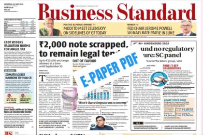 Business Standard ePaper PDF_ A Comprehensive Guide