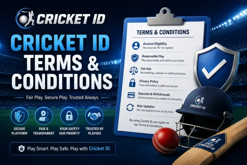 cricket id terms & conditions