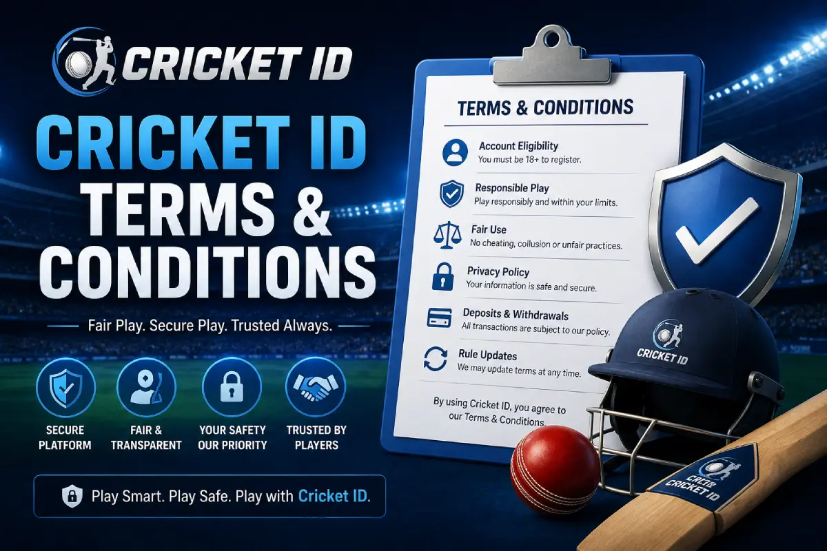 cricket id terms & conditions